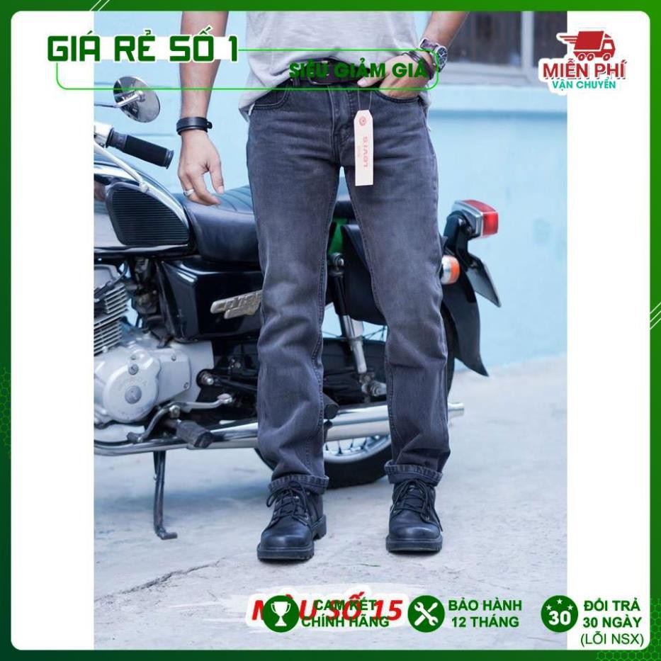 - Quần Jeans Levi's 514 xám đậm lịch sự, Cambodia xuất dư xịn (mã 15-16)