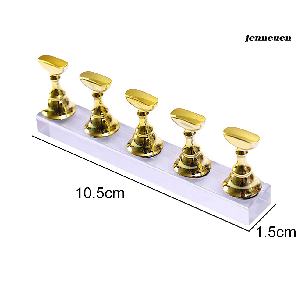 [Hàng mới về] Set 5 Giá Đỡ Nam Châm Trưng Bày Móng Tay Giả Tiện Dụng