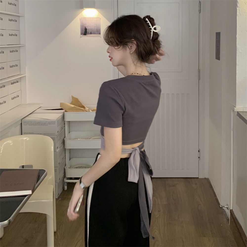 Áo Thun Ngắn Tay Thiết Kế Mới Thời Trang Mùa Hè Dành Cho Nữ