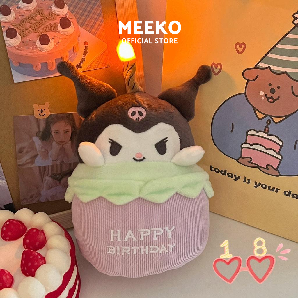 Gấu bông hát mừng sinh nhật Lala Birthday MEEKO Có nhạc + đèn phát sáng