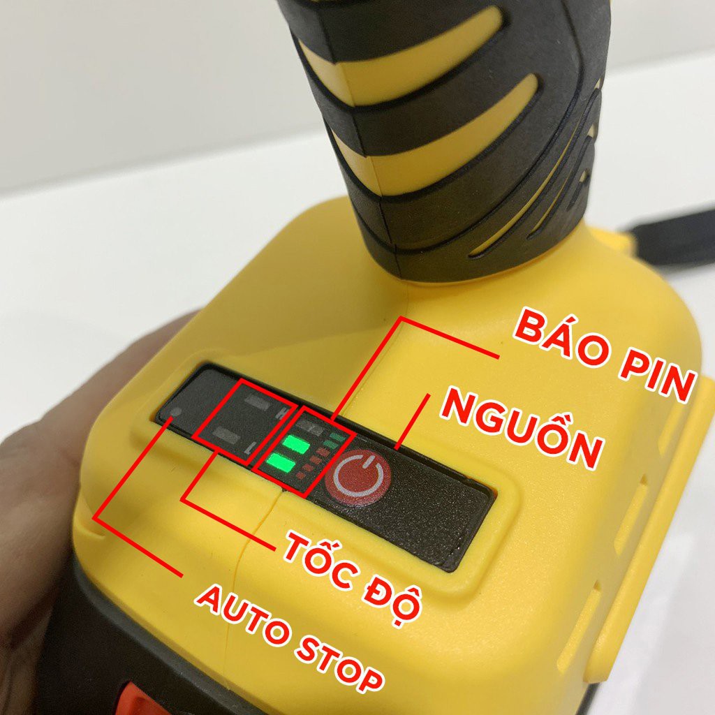 Máy Siết Bulong DEWALT 99V – Máy Bắn Vít Dewalt – Tặng đầu khẩu 100% Đồng Pin 10 cell Không chổi than