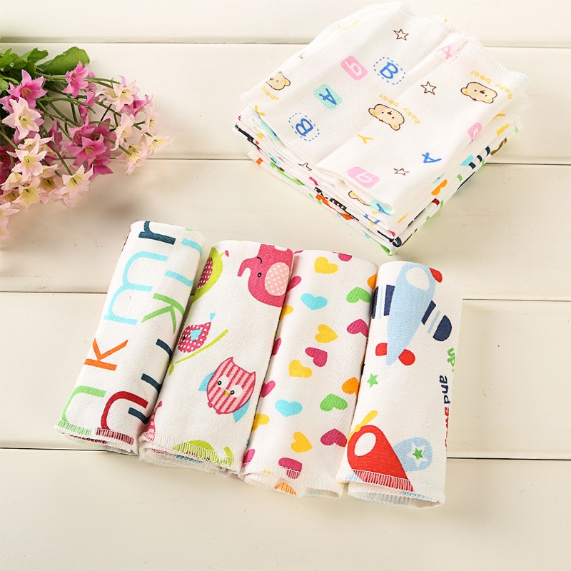 Khăn Tay Chất Liệu Cotton Cao Cấp Tiện Lợi Dễ Sử Dụng Cho Bé