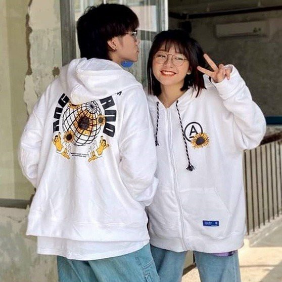 Áo Khaocs Nỉ UNISEX Dây Kéo ANGEL LAND - 23April Fashion | BigBuy360 - bigbuy360.vn