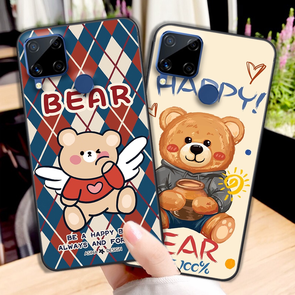Ốp lưng Realme C12 / Realme C15 / Realme C17 / Realme 7I in hình cute, mẫu chú gấu siêu đẹp- GIÁ RẺ