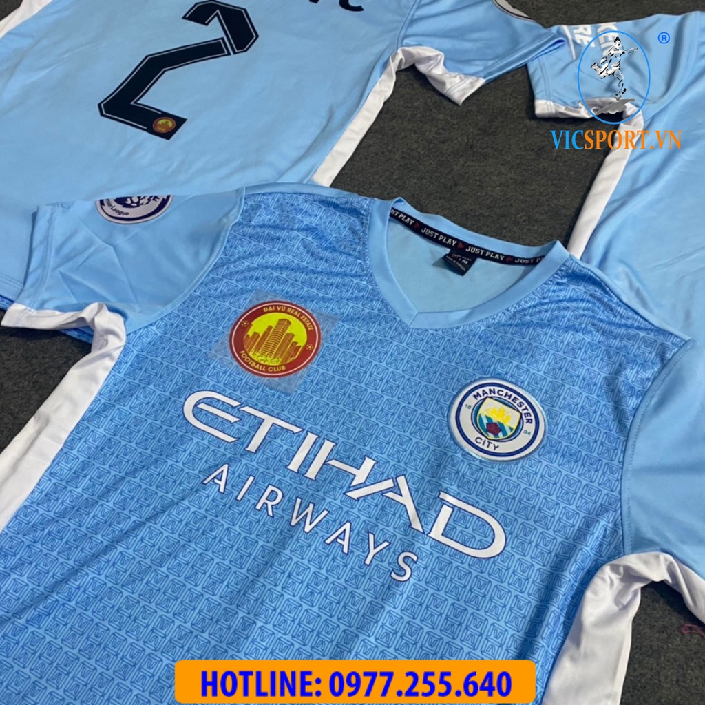 Áo đá banh, áo đá bóng, áo bóng đá CLB Manchester City mới nhất đủ màu - Vicsportvn
