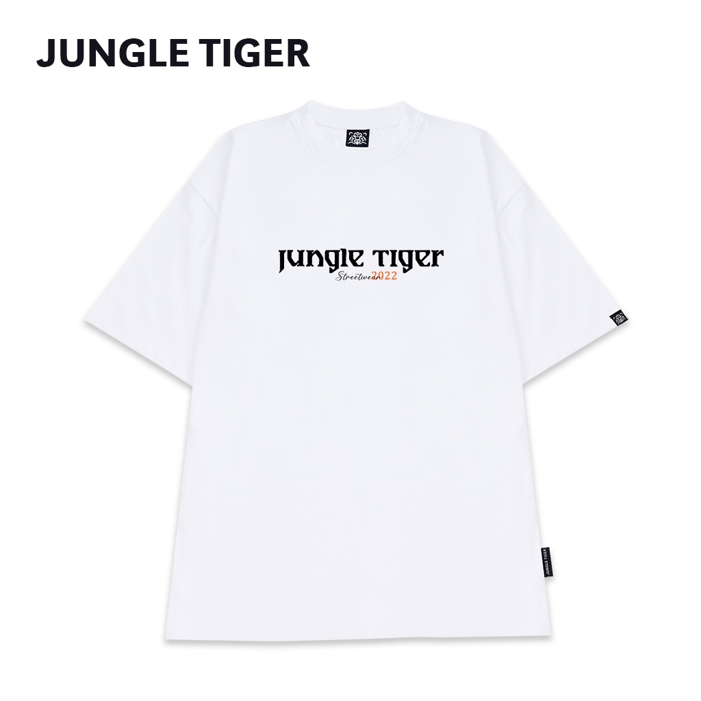 Áo Thun Nam Nữ Unisex JUNGLE TIGER áo phông Basic Tee Tay Lỡ Logo Ver3.0 oversize form rộng