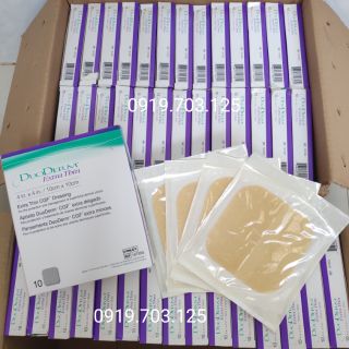 Tặng kim Lancets. Hộp 10 miếng dán mụn Duoderm extra thin