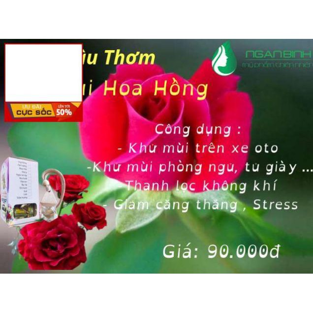 Tinh dầu thơm treo xe, khử mùi, xua muỗi