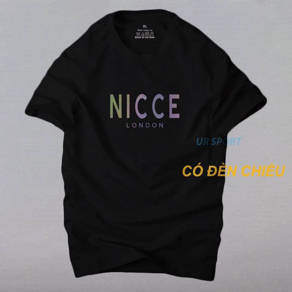 Áo phông nam tay ngắn cổ tròn chất thun cotton co giãn 4 chiều Nice phản quang 7 màu | ur sport