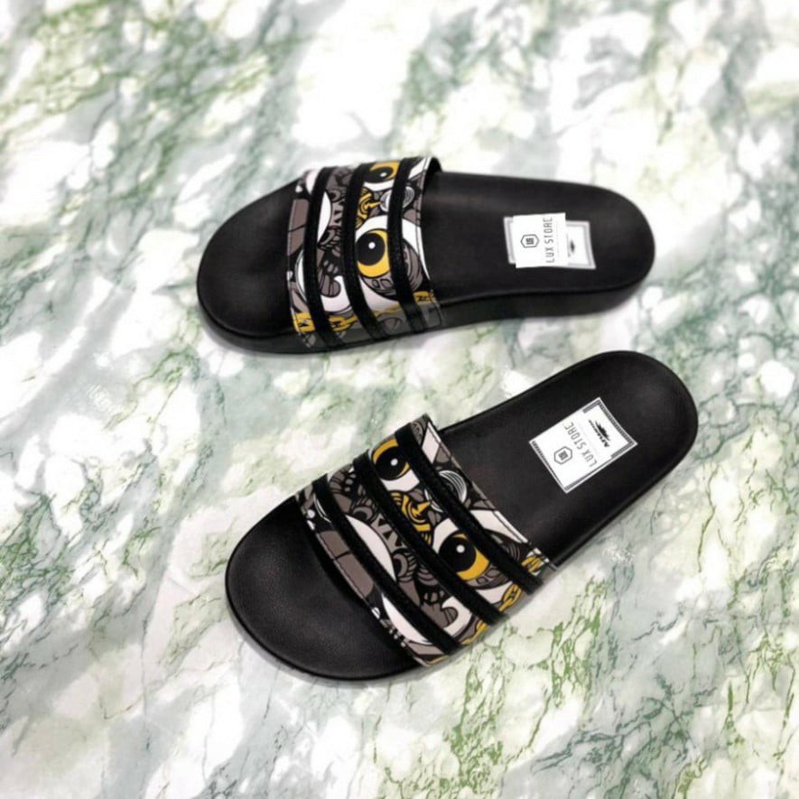 ⚡HÀNG SIÊU CẤP⚡ Dép nam nữ đep 3 sọc quai ngang đế cao su non siêu êm chân