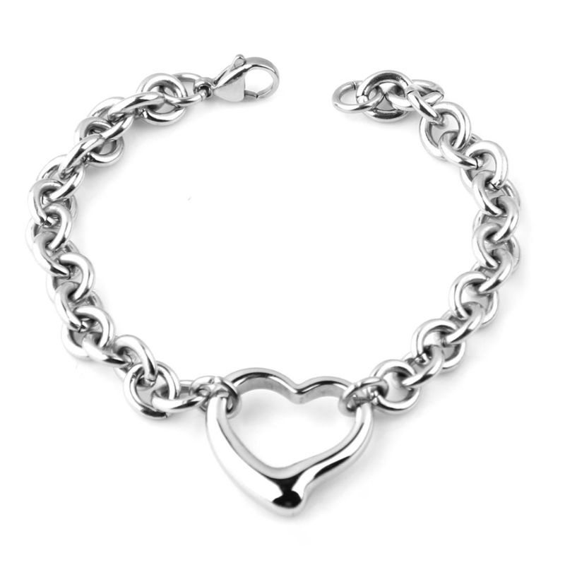 Set 2 Vòng Tay / Vòng cổ Bằng Thép Không Gỉ Thời Trang Cho Nữ