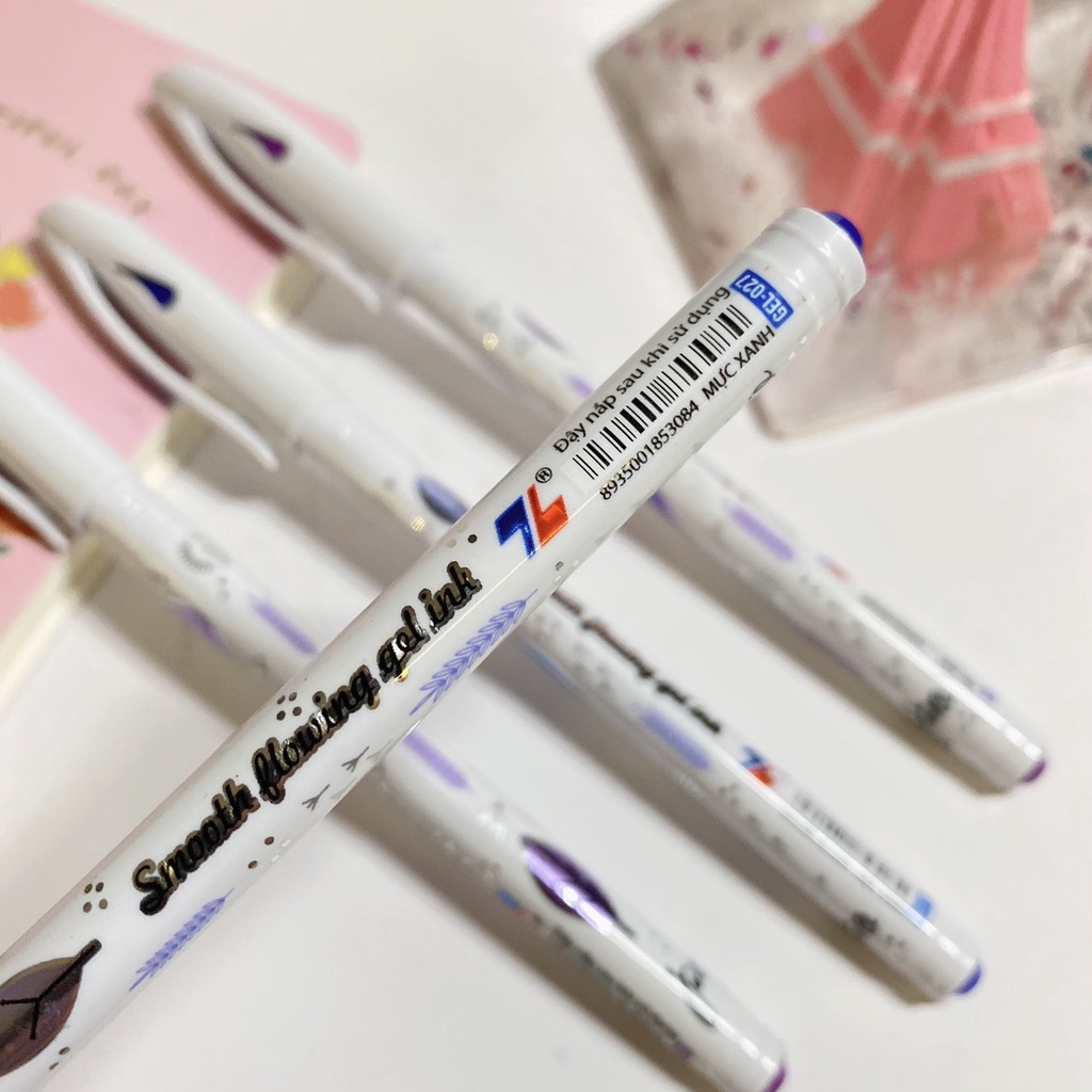 Bút Gel Đen Thiên Long Gel-027 ngòi 0.5 Cầm nhẹ viết êm