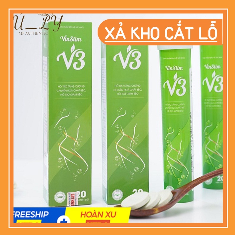 Viên Sủi Giảm Cân Vinslim V3 Tuyp 20 Viên Chính Hãng-TKB54 |shopthanhliem