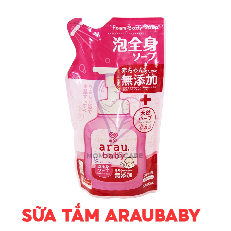 Sữa tắm gội cho bé Arau Baby 100% thảo mộc tự nhiên an toàn cho bé sơ sinh, trẻ em