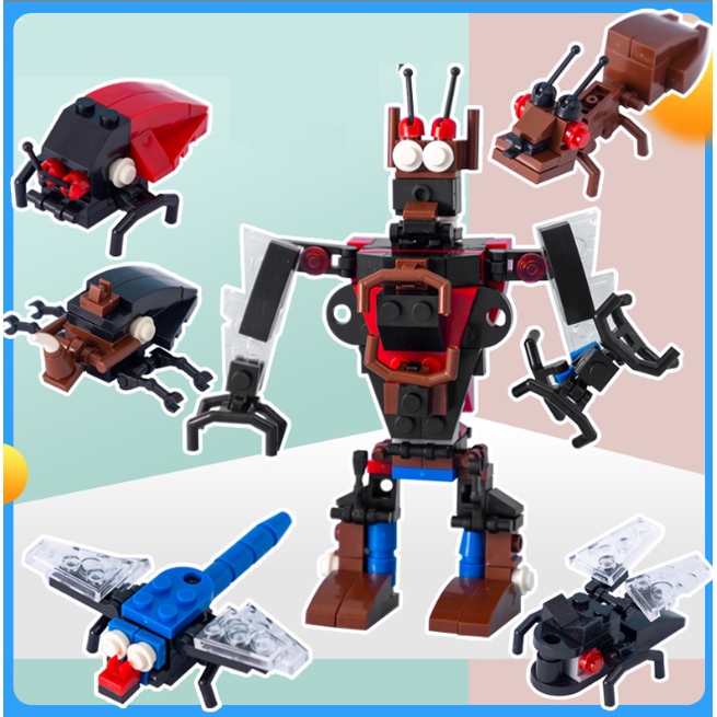 Bộ Đồ Chơi Lắp Ghép Robot Bộ Sưu Tập Côn Trùng