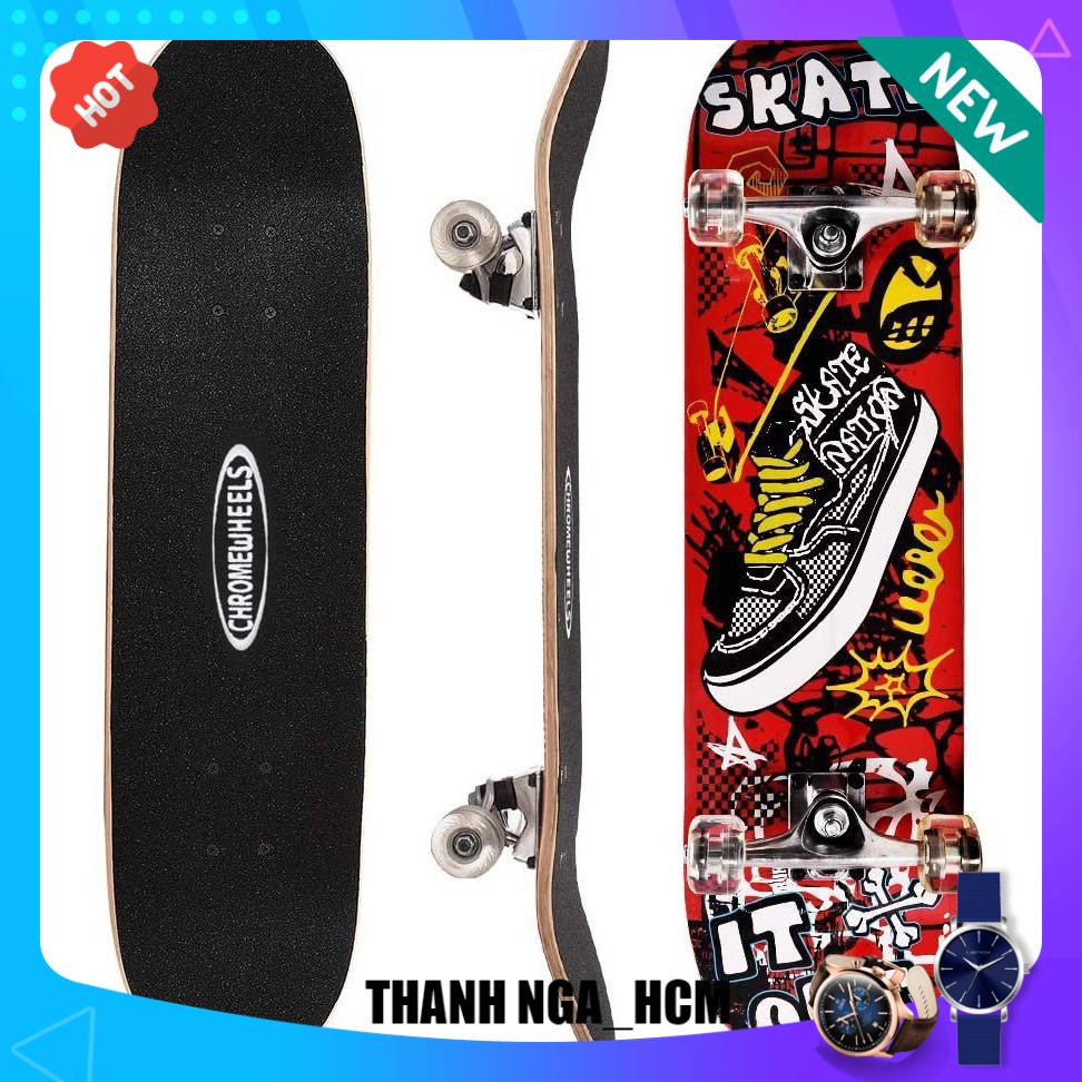 Ván trượt skateboard thể thao chất liệu gỗ phong ép cao cấp 7 lớp size lớn cho trẻ em và người lớn luôn ạ