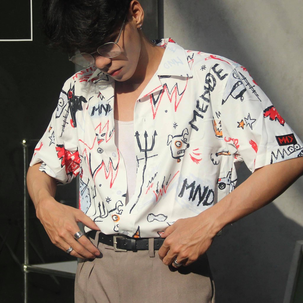 [Mã INCU50 giảm 50k đơn 250k] MENDE - Cartoon - áo sơ mi tay ngắn nam MENDE chính hãng | BigBuy360 - bigbuy360.vn