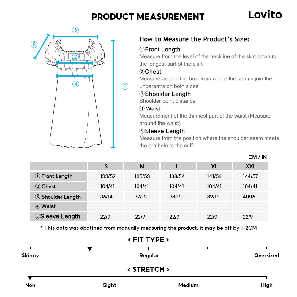 Lovito Đầm cổ chữ V xẻ sâu họa tiết chấm bi phong cách Boho màu xanh lá L12014 | BigBuy360 - bigbuy360.vn