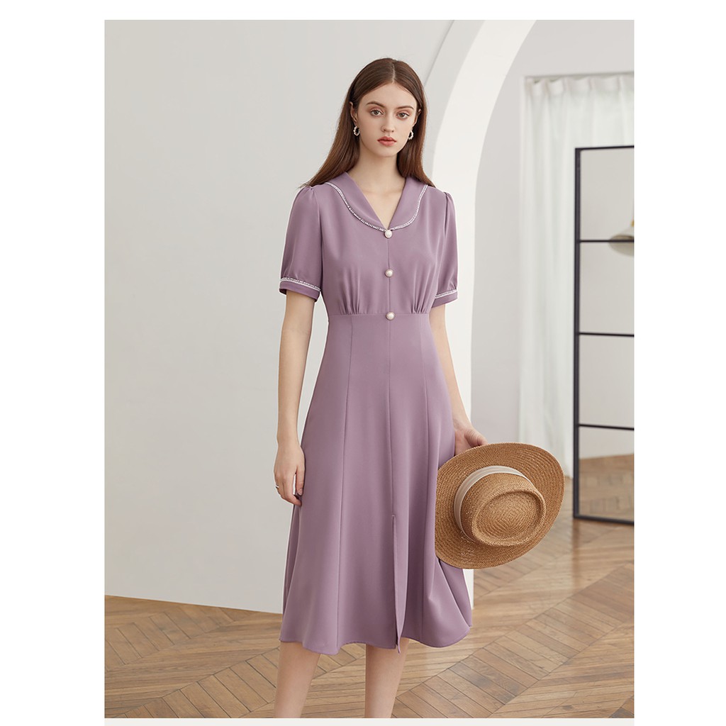 ĐẦM TRƠN TAY PHỒNG DÁNG XÒE SIÊU TÔN DÁNG CHO CÁC NANG XINH ĐẸP