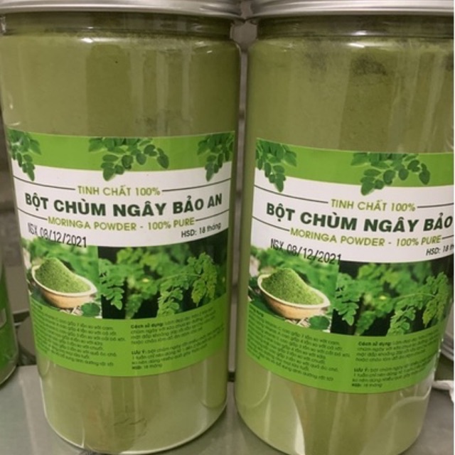 Bột chùm ngây sấy lạnh Bảo An nguyên chất 100%