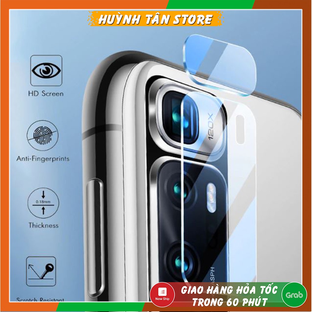 Kính cường lực Camera Xiaomi Mi 10 Ultra trong suốt vát 2,5D