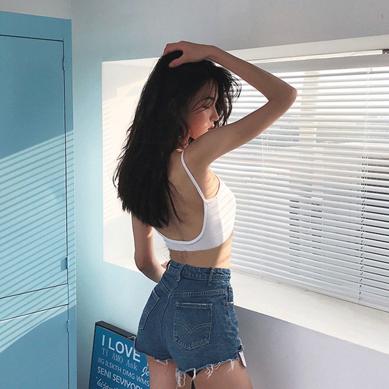 Áo Bra thun len hở vai, khoét lưng chữ U siêu mát - COLLY