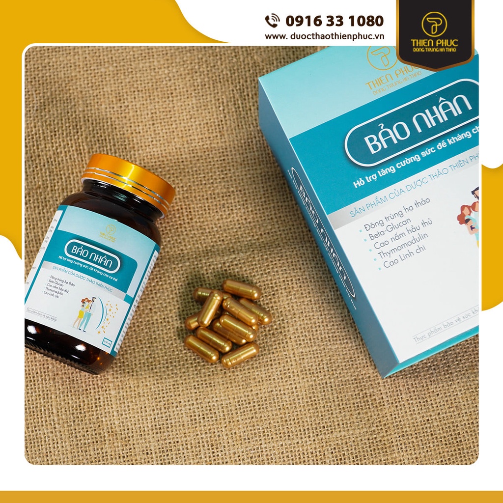 Thực phẩm bảo vệ sức khỏe Bảo Nhân hộp 60 viên - chính hãng THIÊN PHÚC