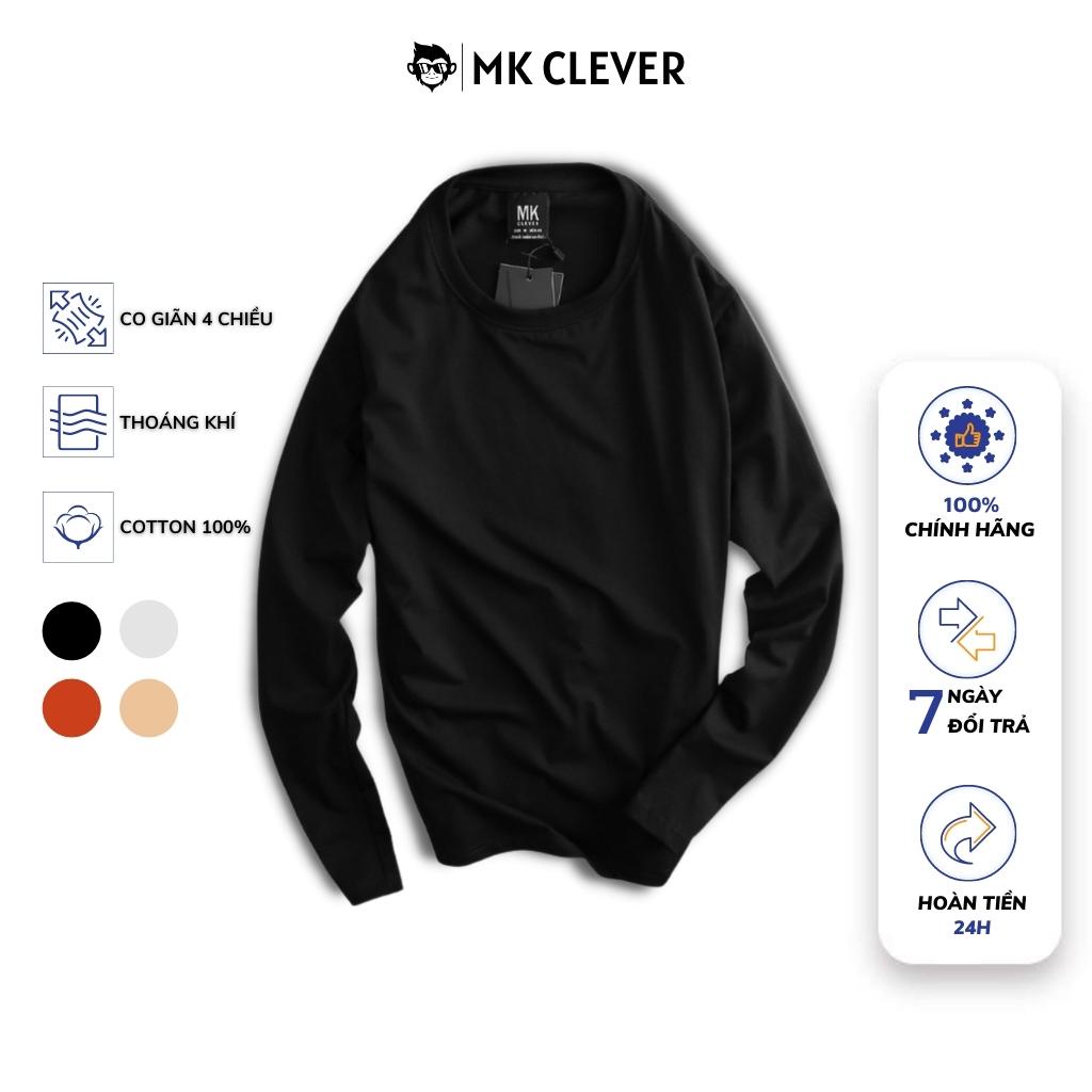 Áo thun trơn dài tay cổ tròn MK CLEVER | BigBuy360 - bigbuy360.vn