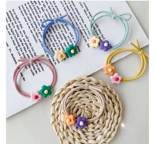 Buộc tóc nơ hoa nhí ulzzang