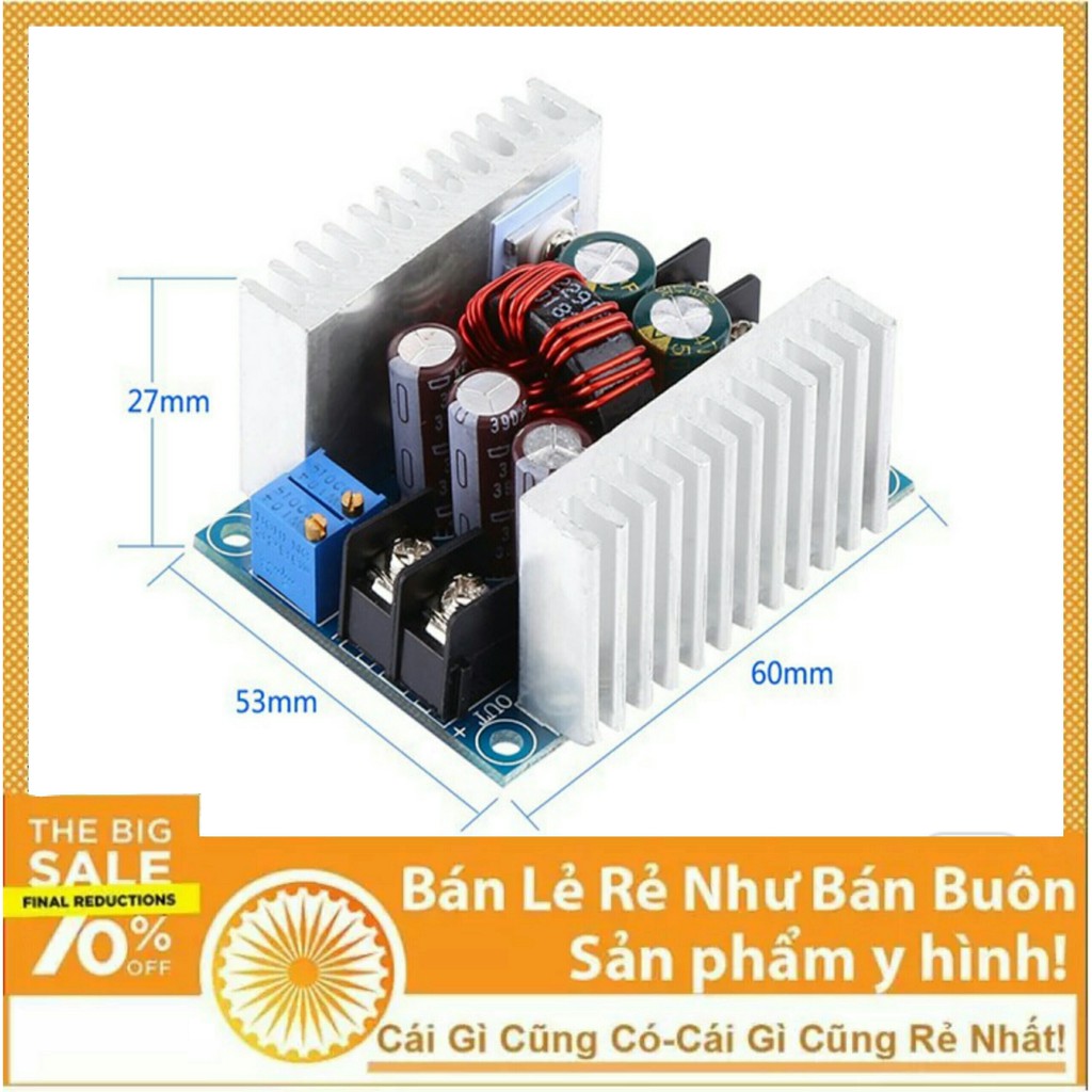 Mạch Giảm Áp | Hạ Áp (BUCK) DC-DC 5 - 40V ra 1.5 - 35V 12A - 150W 69