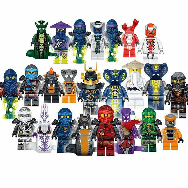 Set 24 Mô Hình Nhân Vật Ninjago Mini Trang Trí