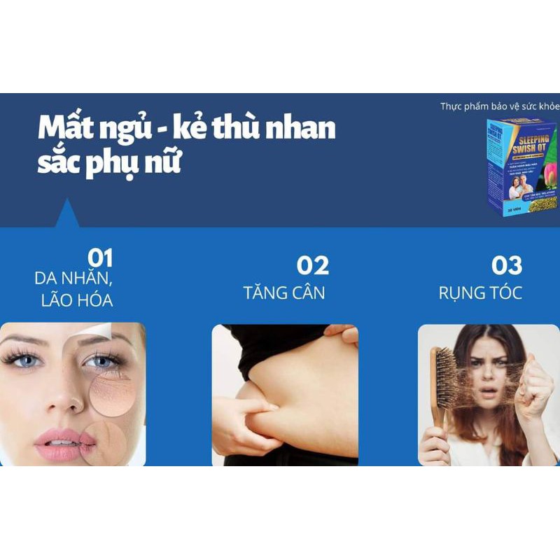 Sleeping Swiss QT giúp tạo giấc ngủ sâu, hoàn toàn thiên nhiên