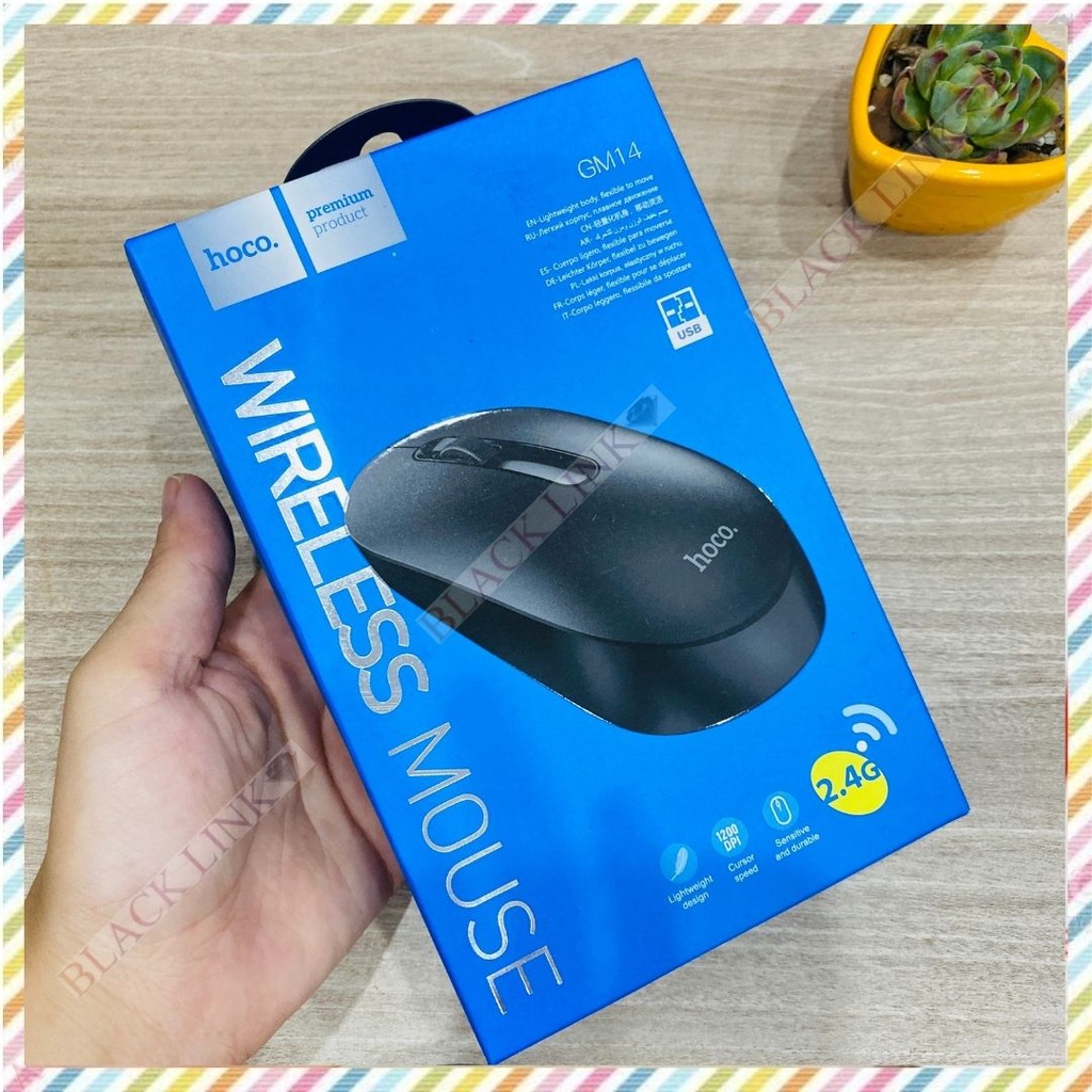 Chuột Không Dây HOCO GM14 Máy Tính Laptop Tương Thích Mọi Hệ Điều Hành