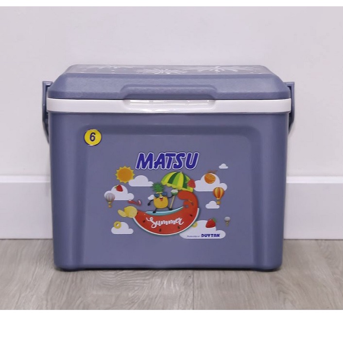 Thùng đá nhựa DUY TÂN Matsu 6 lít (28.6 x 21.5 x 22 cm) - 17540 - Giao màu ngẫu nhiên