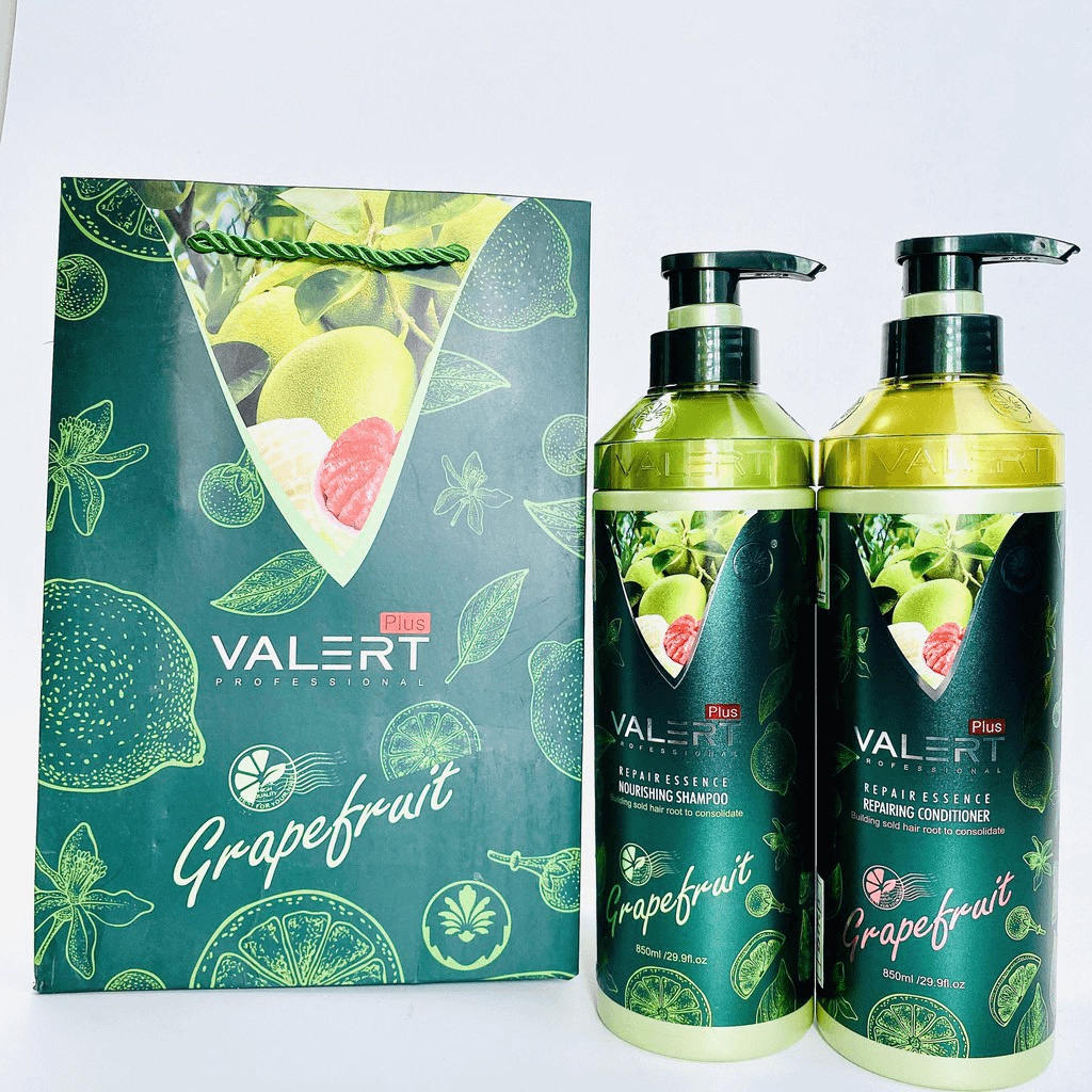 CẶP GỘI XẢ BƯỞI Grapefruit Valert kích Thích Mọc Tóc, Nuôi Dưỡng Chống Rụng Tóc 850ml x2 chính hãng Camy shop68