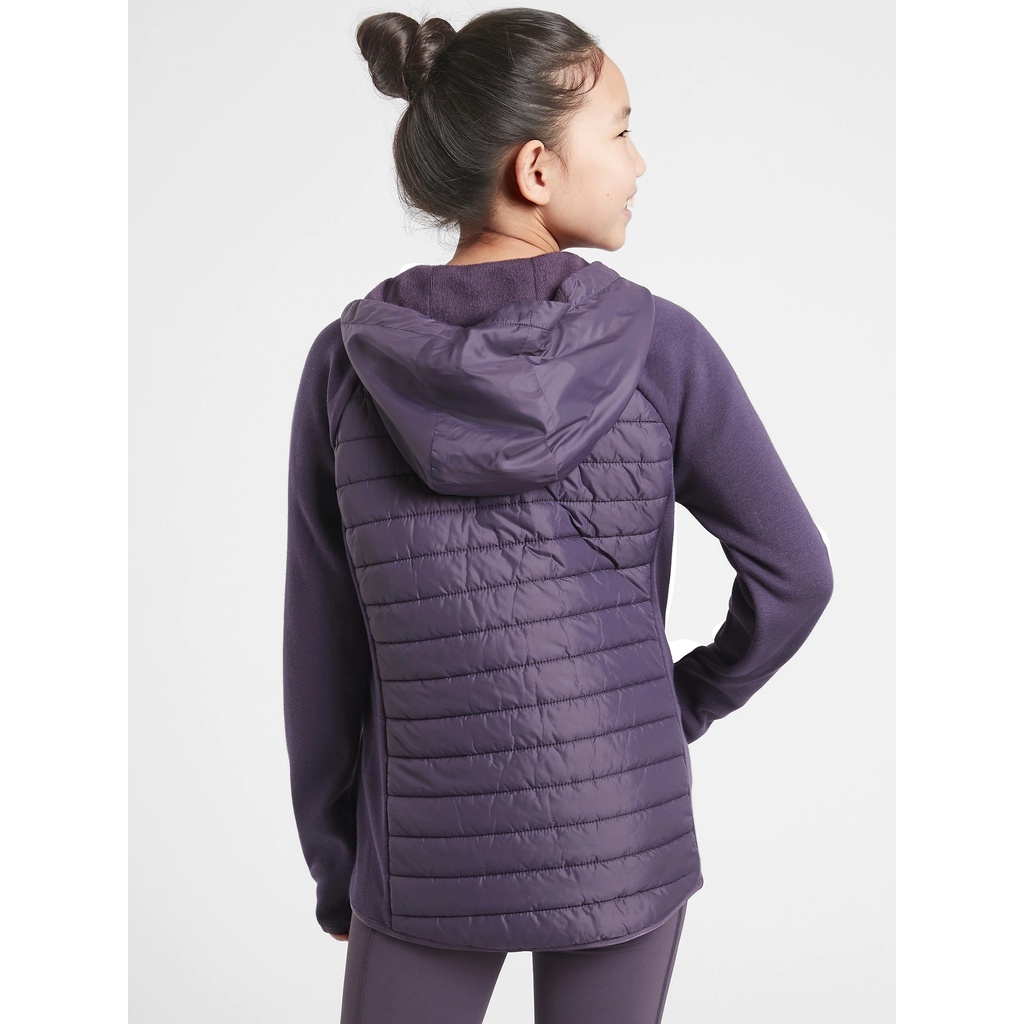 Áo khoác thể thao bé gái Athleta 598456 Girl Half-Time Hybrid Jacket size M8/10