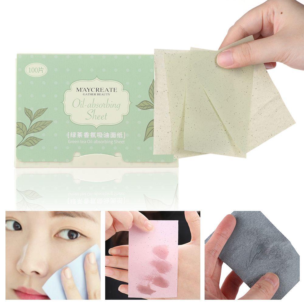 Túi 100 Giấy Thấm Hút Vệ Sinh Da Mặt Tiện Lợi
