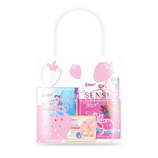 [GIFT] Túi bộ quà Diana Siêu thấm &amp; Sensi 16 miếng/Bộ