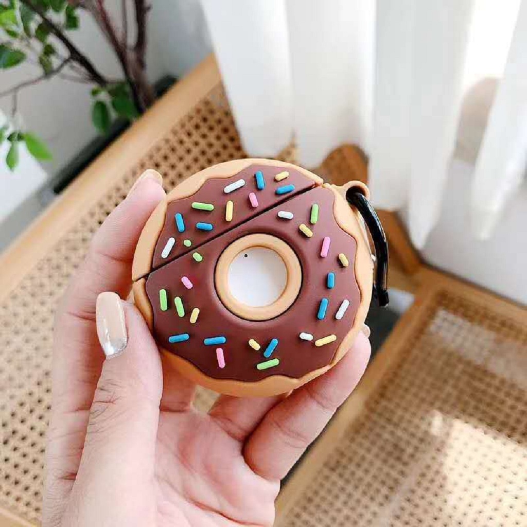 Airpods Case ⚡Freeship ⚡ VỎ BỌC AIRPODS BÁNH DONUT Case Tai Nghe Không Dây Airpods 1/ 2/ i12/ Pro