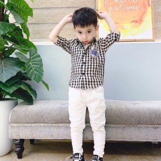 Sơ mi lụa cho bé trai