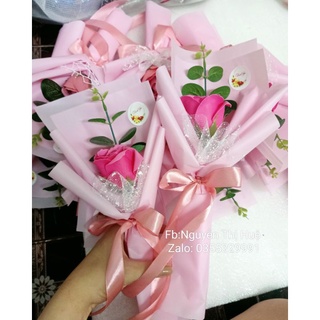 Sỉ bó hoa sáp 1 bông ( VUI LÒNG ĐẶT TỐI THIỂU 3 BÓ Ạ)