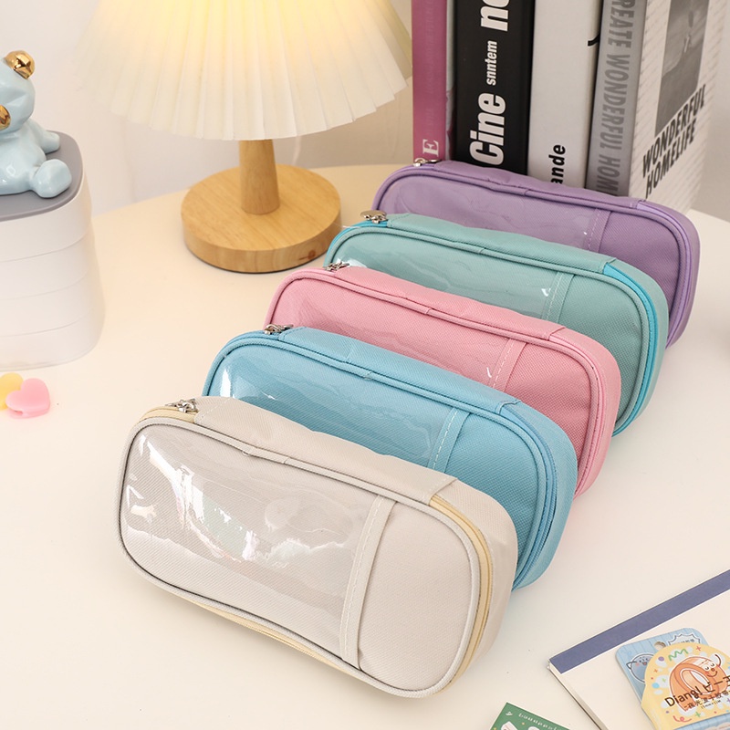 Túi Đựng Bút Chì Sức Chứa Lớn Họa Tiết Dễ Thương Dành Cho Học Sinh Ốp
