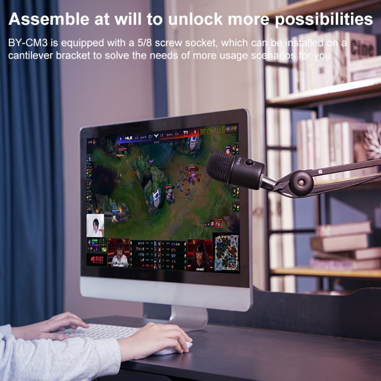 BOYA BY-CM3 - Mic thu âm cổng USB dành cho Laptop - Hàng Chính Hãng