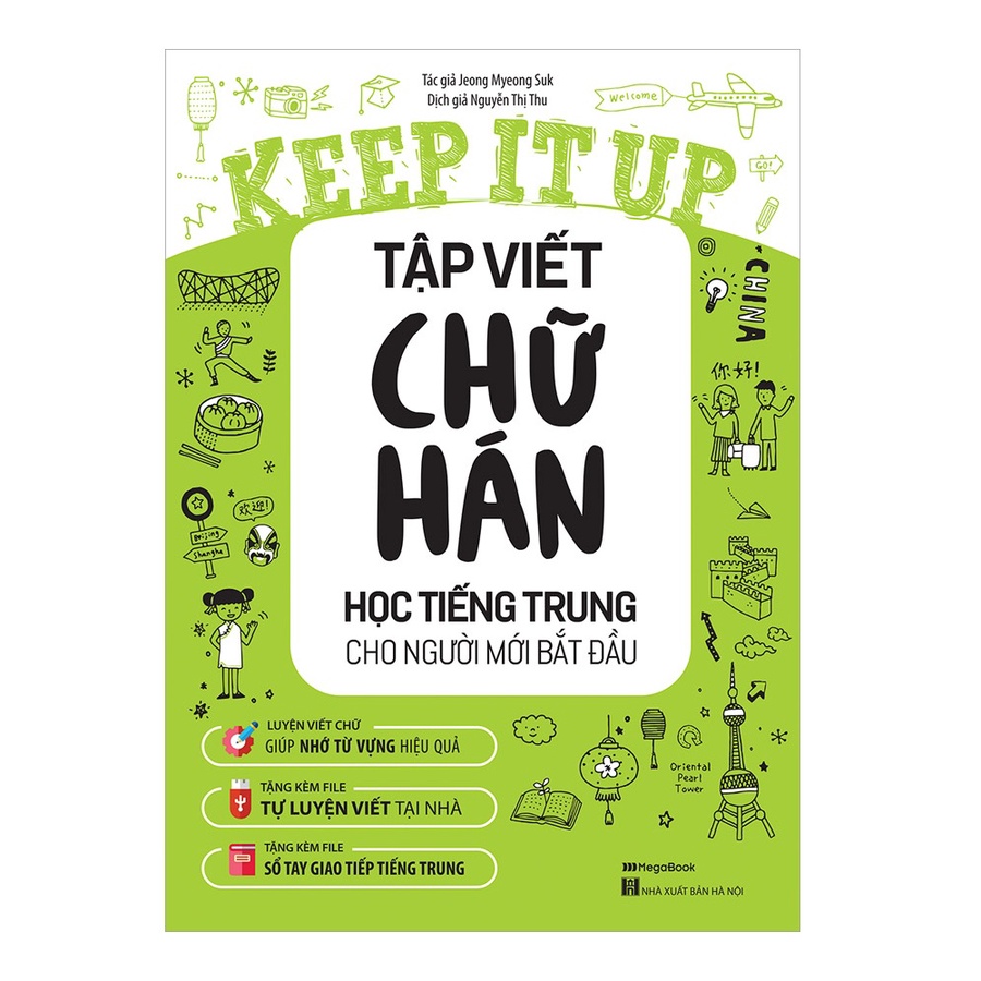 Sách Combo Keep it up – Học tiếng Trung cấp tốc và Tập viết chữ Hán cho người mới bắt đầu