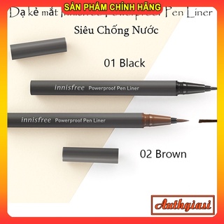 Dạ kẻ mắt Innisfree Powerproof Pen Liner nét to siêu chống nước chống trôi