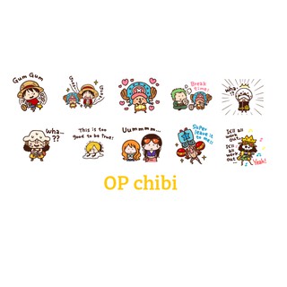 Set 40 sticker hình dán One piece