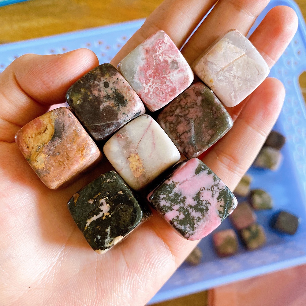 Đá Thanh Tẩy Viên Vuông Loại To Rose Stone DA31-8