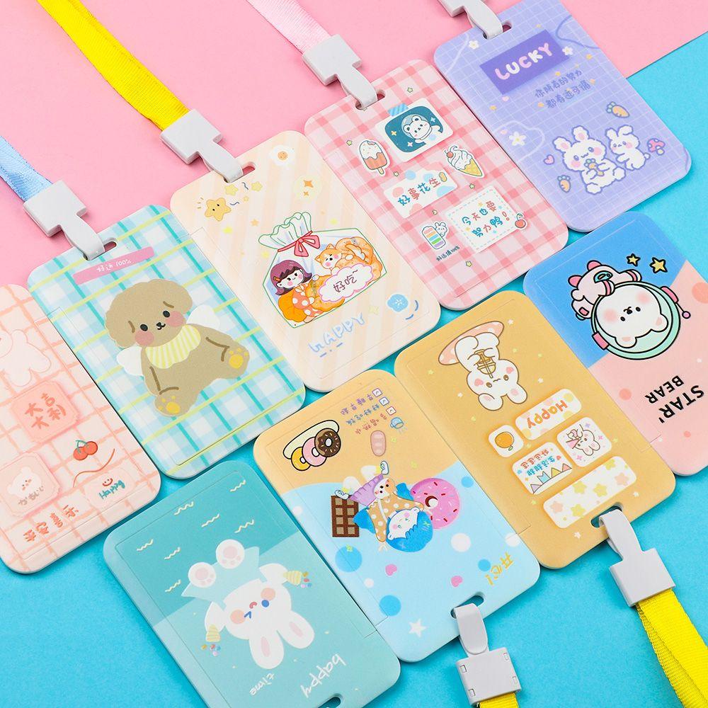 LAKAMIER Giá Đỡ Thẻ Tên Họa Tiết Hoạt Hình Dành Cho Nam Và Nữ