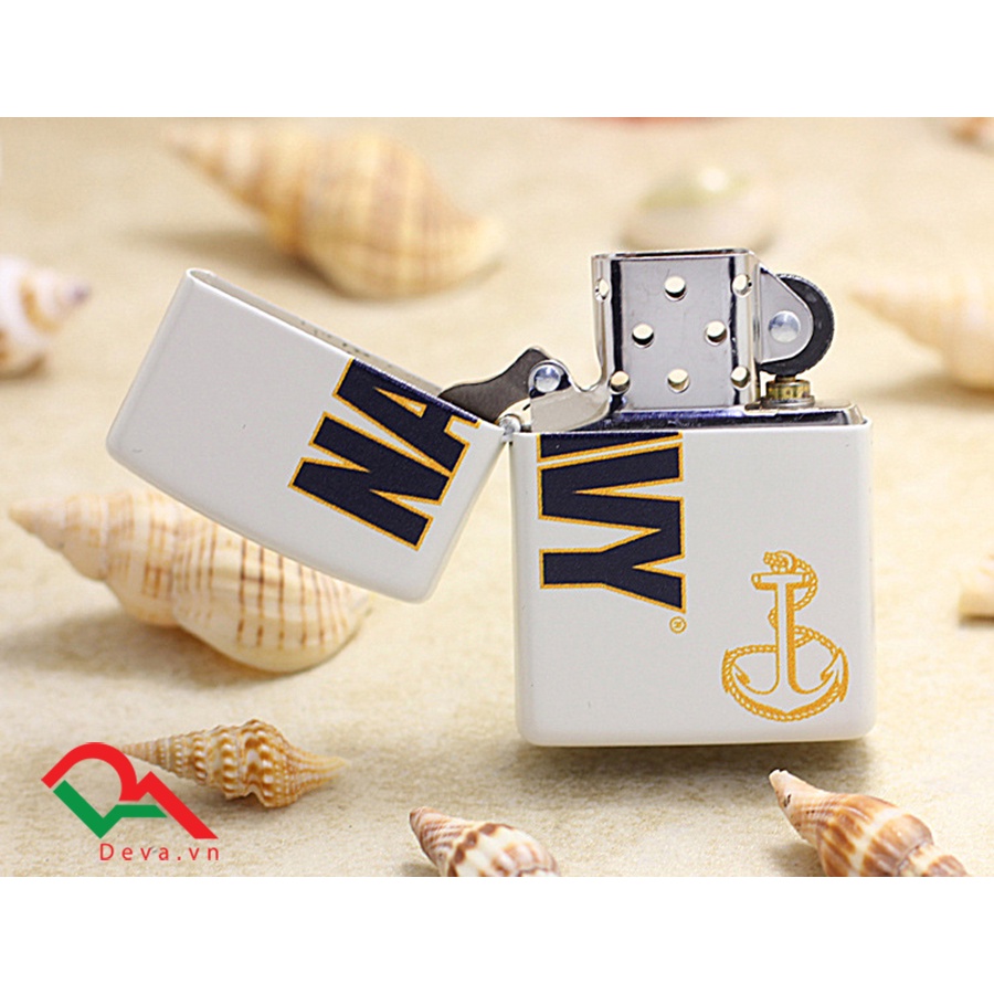 BẬT- LỮA- Zip-Po Z21 chính hãng chủ đề Hải Quân Hoa Kỳ US Navy Hình Dáng Độc Lạ