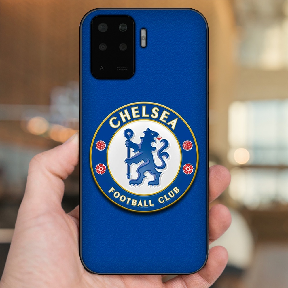 Ốp lưng Oppo A94 viền đen in hình Chelsea FC